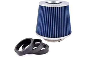 AB1 flexzon Blue Easy Fit Universal Car Sport Cold Air Filter Intake Kit 60/65 / 77 mm