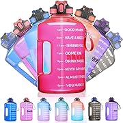 SLUXKE Trinkflasche Sport - 2.2 L / 3.78 L Wasserflasche I Große Sportflasche I BPA Frei I Water Jug I Wasserflasche 2.2 Liter I auslaufsicher I Gallone Water Bottle für Fitness I Sport I Gym