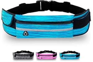 CREADY Marsupio Running Uomo & Donna, marsupio corsa Impermeabile - per Corsa, Sportivo, Trekking, Sport, Fitness, Jogging, Camminata - marsupio running Cintura Palestra - per Tutti Cellulare (blu)