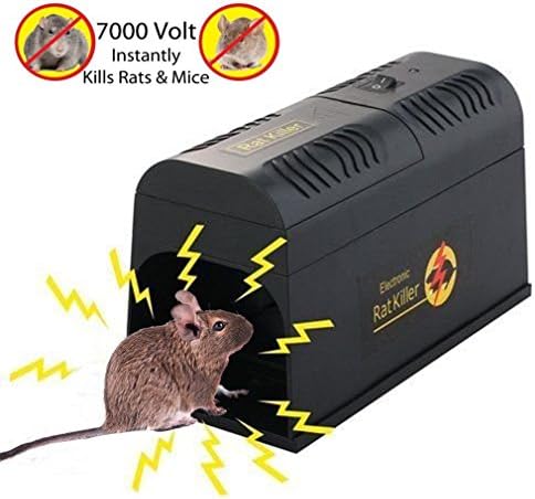 High Voltage Electronic Rat & Rodent Trap - Electric Mouse Rodent Zapper Killer Get Rid of Mice,Mouse,Rat, Rodent - UK Plug