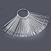 Mofun® 50X Nail Art Tips Colour Pop Sticks Display Fan Practice starter ring Clear