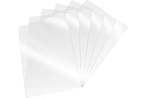 AOMUWKE 6 szt. FEP Release Film for Saturn 4, 3D Printer Resin Tank FEP Release Film for ELEGOO Saturn 2/8K, Saturn 3/Ultra, Saturn 4/Ultra 273 x 176 x 0,15 mm