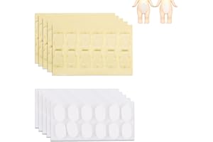 BOXOB 120 Pièces Ruban Adhésif pour Sonny Angel Hipper, Pâtes Adhésives Double Face Transparentes Remplacement Mini Figurines Fixation Sûre pour Décoration DIY