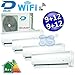 Produktbild MULTI 4x SPLIT WIFI KLIMAANLAGE WANDGERÄT 9+9+12+12 DILOC INVERTER A++ / A+