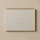 Fark Tanıtım | Paperto. 12 Aylık Spiralli Tarihsiz Haftalık Planlayıcı, A4 (21 &times; 29,7 cm), 52 Yaprak, 110 gr Ivory Kağıt, Haf