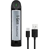 I-Gen Batteries G104 3200mAh Şarj Edilebilir Pil + Tekli Şarj Cihazı Seti (18x65mm - 3.7 - D&uuml;z Kafa)