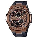 Casio Herren Uhr Analog Quarz mit Resinarmband GST-210B-4AER