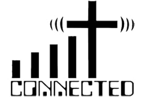 Benoon Reflektierender Aufkleber für das Auto, Motiv: verbundenes Kreuz, WiFi, christliches Muster, in fünf Farben erhältlich, Schwarz