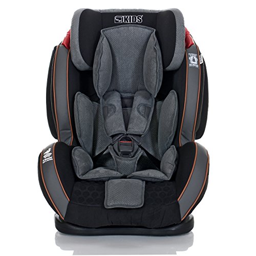 LCP Kids Autokindersitz 9-36 kg Gruppe 1 2 3 Saturn – SPS Seitenaufprall Schutzsystem – 4-fach verstellbare Kopfstütze und Liegepositon - 2