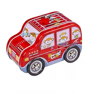 FunBlast Piggy Bank - Car Shaped Coin Box with Moving Wheel for Kids, Piggy Bank for Kids, Coin Box for Kids, Money Bank for Kids (Monkey)