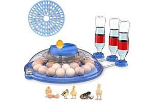 OUYOLAD 26-52 Eggs Incubator Automatic Incubator with Automatic Egg Turning and Water Adding, Egg Candler, Farm Poultry Egg Incubators for Hatching Chicken Duck Goose Pigeon Quail