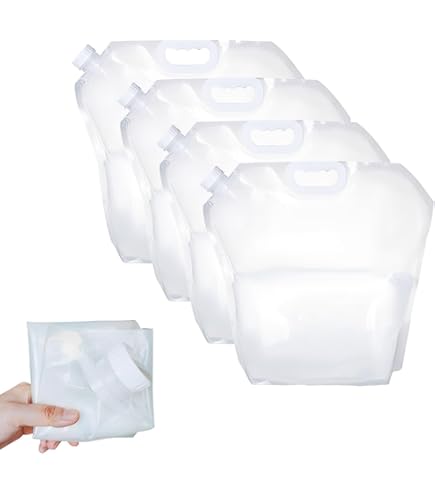 4x Faltbare Wasserkanister 10L - Auslaufsichere Camping-Wasserbehälter Für Outdoor