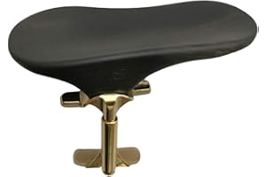 Mentoniera SAS in ebano, per violino, altezza 35 mm