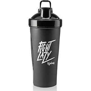 Lifelong Protein Shaker|100% Leakproof Stylish Protein Shaker Bottle|Sipper Bottle|Gym Bottle for Protein- 700ml (LLSHB04, Black) |Plastic