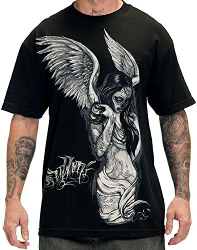 Men's Fallen Angel Short Sleeve T Shirt Black