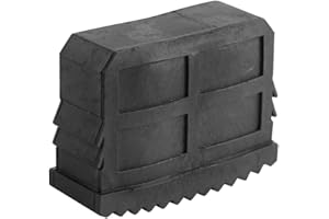 MAGT Rubber End Caps for Step Ladder Foot Tubesca Tip for, 1 Pair Hard Non-Slip Extension Ladder Rubber Feet Mat Safety Cover Bumper Replacement Kit (Black)