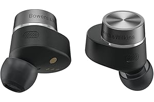 Bowers & Wilkins Pi7 S2 kabellose True Wireless Noice Cancelling Kopfhörer mit Bluetooth, AptX, Aktivem Noise Cancellung (ANC) und integrierten Mikrofonen, Satin Black