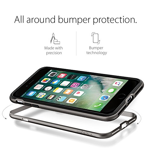 iPhone 7 Plus Case, SpigenÂ® [Neo Hybrid] PREMIUM BUMPER [Gunmetal] Bumper Style Premium Case Slim Fit Dual Layer Protective Cover for iPhone 7 Plus (2016) - (043CS20535)