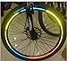 Produktbild 48 Stück Reflektorsticker Reflektor Aufkleber fürs Fahrrad Schultasche Kinderwagen Fahrradreifen Reflektorstreifen selbstklebend Leuchtstreifen 6 verschiedene Farben