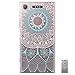Produktbild HopMore Sony Xperia XZ1 Hülle Silikon Transparent Durchsichtig Clear Design Muster Bumper Slim Handyhülle Tasche Schale Hüllen Case Cover pour Xperia XZ1 -- Blau Mandala