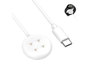 KSYWYDU Charger Compatible with Google Pixel Watch 3, Pixel Watch 2, Fitbit Versa 4/3, Sense 2, Ace LTE, Magnetic Dock with 3.3FT/1M USB C Cable, Portable Charging Station for Smartwatches, Fast Charging
