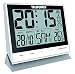 Produktbild Wecker Funkwecker Wanduhr lautlos digital XL groß kein Batterieverbrauch bei Nutzung mit USB Kabel mit ext. Stromversorgung Temperaturanzeige und Kalender Sensor-Tasten auf der Vorderseite zur einfachen Bedienung weiß Telefunken FUX-500 (W)