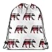 Produktbild vintage cap Plaid Bear The Happy Camper_9359 3D Print Drawstring Backpack Rucksack Shoulder Bags Gym Bag for Adult 16.9"x14"