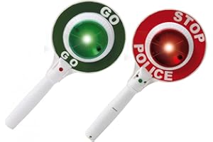 JAMARA Segnale Stradale Polizei - Lato Stop And Go con Funzione Luminosa, Robusto e Resistente, Facile da Usare