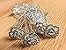 Produktbild CP11 20mm Crystal Rose Strass Glitzersteinen Handgefertigt Hochzeit Ball Haarnadel