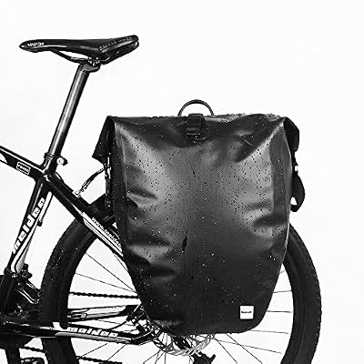 Huntvp 26L Sac Roue Arrière Pour Vélo Étanche Porte-Bagages Back Paire Sacoches Vélo Equipment Mixte Résistant à l'Eau Pour Cyclisme Vtt Voyage Randonnée Trekking