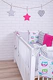 Baby Bettwäsche Design8 Nestchen Bettset 100x135 für Babybett Decke Kissen Bettumrandung