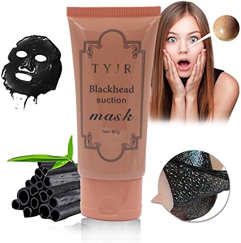 TYJR Activated Charcoal Blackhead Remover Deep Cleansing Purifying Peel-Off Acne Black Mud Black Face Mask 60ml