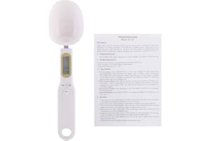 Cyfrowa waga łyżkowa, BuyWeek 500 g/0,1 g precyzyjny wyświetlacz LCD, elektroniczna waga cyfrowa kuchenna łyżka pomiarowa