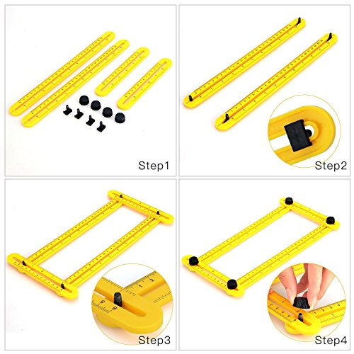 Messgerät angle-izer Vorlage Werkzeug viereckigen Lineal Mechanismus Slide Y für Handwerker - 2