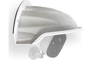 WiTi ABS Bouclier Protection du boîtier Les Cameras IP,Résistant aux intempéries Pluie et Pare Soleil Caméra Bullet dôme Soutien,Couverture qualité Blanche Plastique pour Arlo,Blink,Ring,Wyze,etc