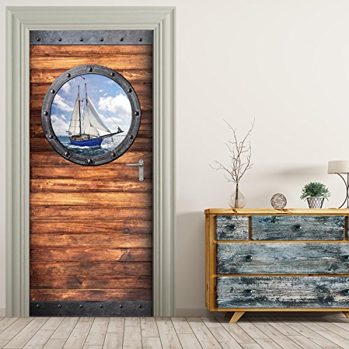 Türtapete selbstklebend TürPoster - BULLAUGE - Fototapete Türfolie Poster Tapete