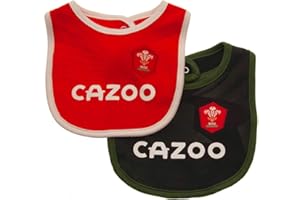 Wales WRU Welsh Rugby Team 2 Pack Bib Baby Babies Bibs Home & Away Kit Colours 100% Official
