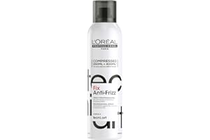 L'ORÉAL PROFESSIONNEL PARIS L'Oréal Professionnel, Spray antiencrespamiento para pelo, Anti frizz, Acabado brillante, Sin residuos, Anti electricidad estática, Fix Anti Frizz, TECNIART, 250ml