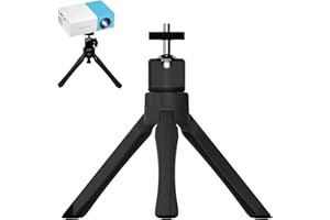 ZFRITP Mini Trepied Videoprojecteur,Support Videoprojecteur sur Pied,Mini Trepied Appareil Photo Portable,Rotule Réglable À 360° avec Vis 1/4,Convient Aux Caméras, Mini Projecteurs, Webcams