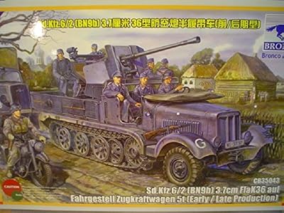 Unbekannt Bronco Models cb35043 – Modèle Kit SD. kfz 6/2 5T 3,7 cm flak36 Half de trackbn9 Early Late prod