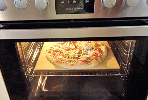 Pitelli Pizzastein plus Pizzaschieber aus Holz 40x30cm - 8