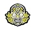 Produktbild rabana grün Mexican Sugar Skull Rose Awesome Cool Biker Motorrad Patch Kinder Cute Animal Patch für Heimwerker-Applikation Eisen auf Patch T Shirt Patch Sew Iron on gesticktes Badge Schild Kostüm