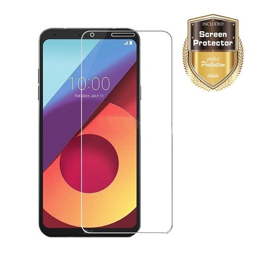 Funda LG Q6 Ferlinso Protecci  n contra ca  das Air h  brido cristal claro TPU parachoques con  Protector de Pantalla  la PC r  gida contraportada para LG Q6  Transparente 