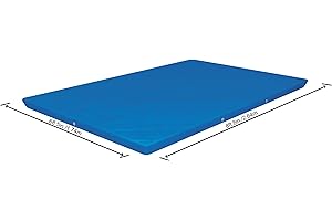 Bestway Flowclear PE-Abdeckplane 264 x 174 cm, für eckige 259 x 170 cm Steel Pro Pools, blau