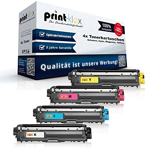 4x kompatible XXL Tonerkartuschen für Brother MFC 9142 CDN MFC 9332 CDW MFC 9342 CDW TN 242K TN 246C 246M 246Y Schwarz Cyan Magenta Yellow KCMY - Sparset Set - Print Line Serie