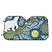 Produktbild saibing Hello Welcome Winter Sloth Animal Bear Heat Insulation Car Windshield Sun Shade- Keep Your Vehicle Cool-UV Ray Protector Sunshad for Car Auto Sedan Truck SUV