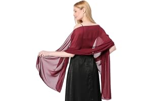 Proumhang Kvinnor Mjuka Chiffonsjalar Scarves Wraps för Brud brudtärna bröllop fest kväll Klänning och speciella tillfällen Klänningar 70cm x 200cm