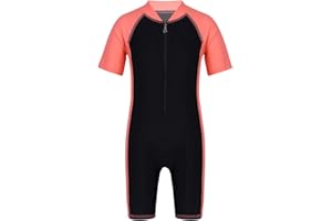 ranrann Unisexe Garçon Fille Enfant 1 Pièce Maillot de Bain Combinaison Plongée Combinaison Natation Short Anti-UV Vetement Plage Surf Swimsuit 3-14 Ans