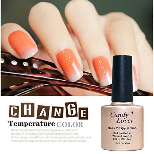 Candy Lover 10mL Soak Off LED Gel Nagellack Thermo Color Changing Gel Chameleon Shellac Polish Nagellack Farbe #111 - 4