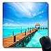 Produktbild Luancrop Mauspads für Computer Hotel Blue Travel Paradise Urlaub Tourismus Tropical Tropic Resort Natur Strand Parks Cancun Sommer rutschfeste längliche Gaming-Mauspad